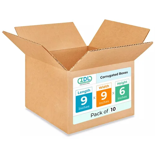 Miniatura 103 de IDL Packaging Paquete de 5 cajas de envío altas de 8 x 8 x 48 pulgadas, extra resistentes de 200 libras frente a caja regular, cajas de mudanza