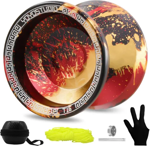 Miniatura 12 de YOYOSTUDIO T16 YoYo Responsive Profesional, YoYo de Doble Propósito para Niños Principiantes, YoYo No Sensible para Adultos con Herramienta