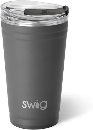 Miniatura 43 de Swig Life - Vaso aislante de 22 onzas, vaso de viaje para café con tapa, taza de viaje para café apta para portavasos, acero inoxidable (Aqua)