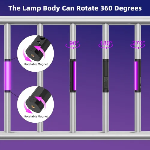 Miniatura 7 de luxceo Varita de luz de mano, luz de video LED RGB multicolor para fotografía, mini luz recargable de 2000 mAh para grabación de video, luces