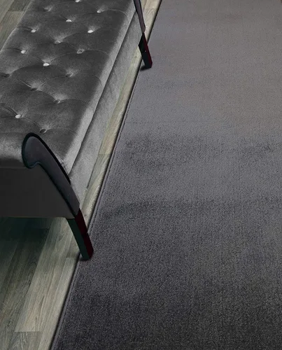 Alfombra de pasillo de tamaño personalizado, antideslizante, 26 pulgadas de ancho x 2 pulgadas de largo, color gris antracita, 26 pulgadas de ancho