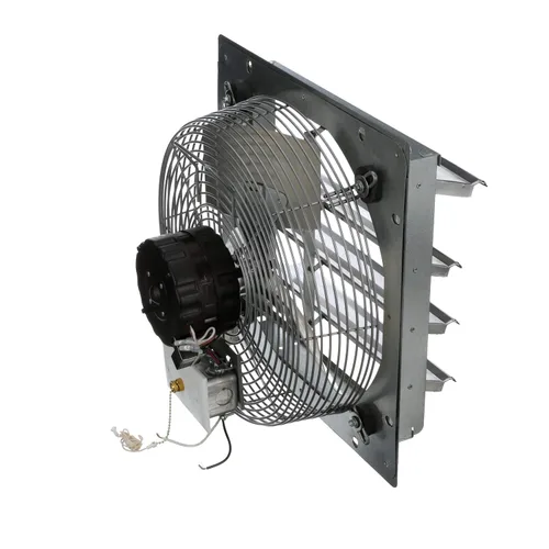 Miniatura 10 de Extractor de TPI de accionamiento directo con obturador instalado, monofásico, 120 V, Gris, 1
