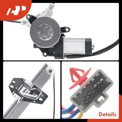 Miniatura 5 de A-Premium Regulador de Ventanilla Eléctrico con Motor Compatible con Honda Accord 1998-2002 Sedán Solamente Delantero Izquierdo Lado del Conductor