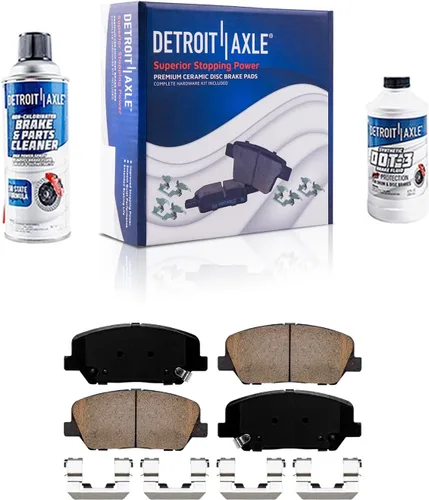 Miniatura 112 de Detroit Axle - Pastillas de freno traseras para Kia Sportage 2017-2022, Hyundai Tucson 2016-2021, pastillas de freno de cerámica 2018 2019 2020