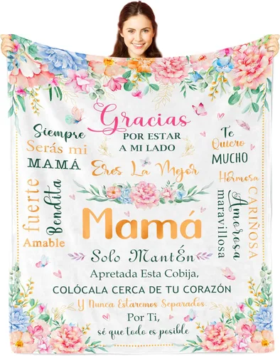 Miniatura 16 de Nicetous Regalo para mamá, Feliz Cumpleaños Mama, Mejor Mama Del Mundo, Regalos para Mamá en su Cumpleaños, Regalos para Madre, Manta