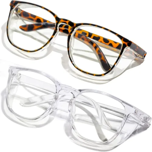 Miniatura 15 de Gafas de seguridad antivaho transparente con bloqueo de luz azul para protección ocular, gafas de enfermería para mujeres y hombres A9 púrpura