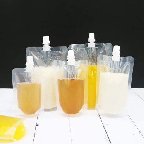 50 bolsas de jugo, bolsas de plástico para bebidas, bolsas de licor, contenedores de bebidas para bebidas frías y calientes, viajes al aire libre
