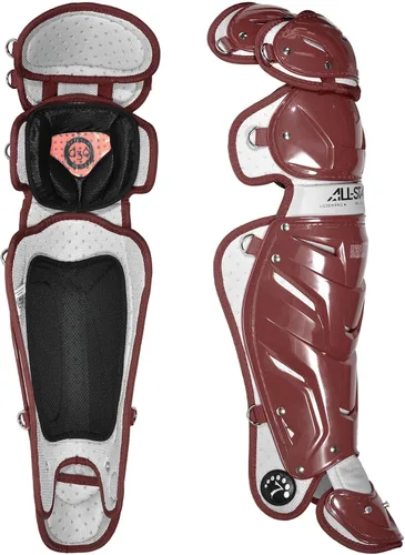 Miniatura 20 de All-Star Adult System 7 - Protector de piernas, recortado gris, corto de 15.5 pulgadas de longitud