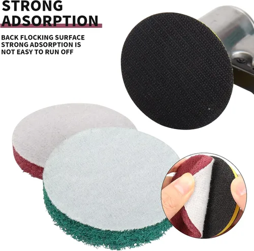 Miniatura 6 de Cepillo de taladro de 3 pulgadas, limpiador de azulejos y bañera resistente, kit de limpieza para el hogar, incluye accesorio de taladro, 5 rojas, 5