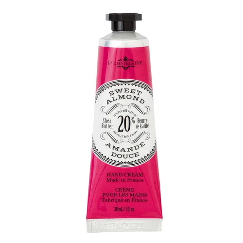 Miniatura 15 de La Chatelaine Crema de manos con manteca de karité al 20% tamaño de viaje, aceite de argán orgánico, hidratante, nutritiva, reparadora, loción