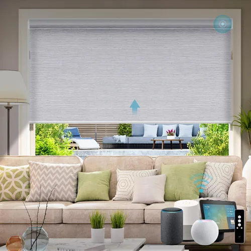 Miniatura 31 de SmartWings Persianas Motorizadas con Filtro de Luz, Compatible con Matter Thread Homekit Z-Wave Alexa Google, Persianas con 70% de Opacidad Safari