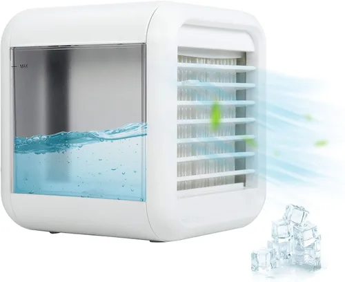 Ventilador de aire acondicionado portátil, humidificación por pulverización, enfriador de aire 3 en 1 | Humidificador | Purificador, con 3