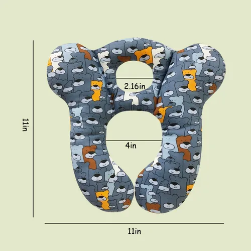 Miniatura 6 de Almohada de viaje para bebé, almohada suave y amigable para la piel para niños para asiento de coche - almohada para recién nacido para cochecito