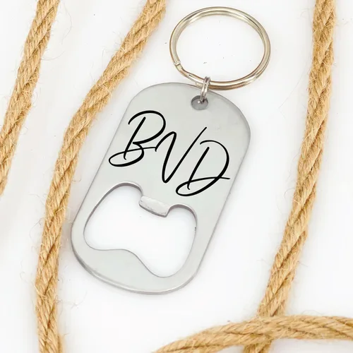Miniatura 5 de Initials Uncle Of The Bride Bottle Opener Gift Wedding Party Personalized Gift For Uncle Bride From Bride INITIALS-BOTTLE (Uncle of the Bride)