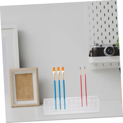 Miniatura 6 de Acrylic 24-Hole Makeup Pen Holder Storage Rack Cosmetic Display Case for Artists Detachable Organizer for Pens and Tools