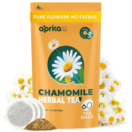 Miniatura 10 de AprikaLife - Té de hierbas para calmar y relajar con manzanilla, menta y lavanda - 60 bolsas de té. Deliciosa mezcla de hierbas para una experiencia