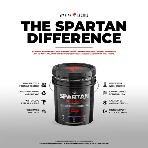 Miniatura 6 de Sistema de revestimiento epoxi industrial de bajo contenido de COV ULTRACOAT Spartan Epoxies de Fierce Brands para pisos, opciones metálicas