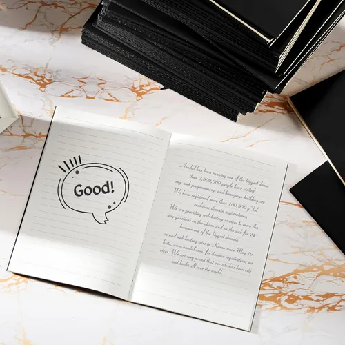 Miniatura 4 de Mimorou 100 piezas de cuadernos diarios a granel - Cuadernos kraft de tapa blanda A5 pequeños de 5.5 pulgadas x 8.3 pulgadas con 60 páginas 30 hojas
