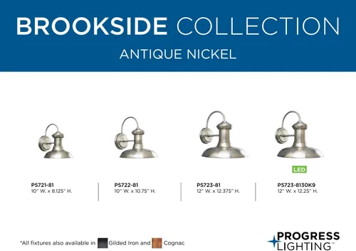 Miniatura 3 de Progress Lighting P5721-14 Brookside Outdoor, 8 pulgadas de ancho x 9-3/4 pulgadas de alto, marrón