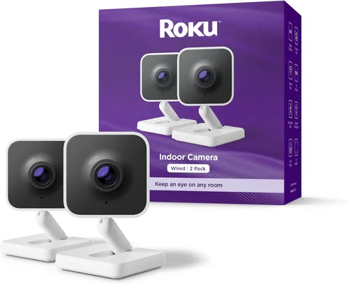 Miniatura 9 de Cámara Roku interior - Seguridad para el hogar - 1 paquete - Cámara de seguridad con cable y monitor para mascotas con visión nocturna HD