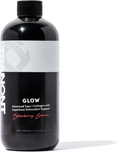 Tranont Colágeno líquido Glow para mujer, péptidos de colágeno múltiple con ácido hialurónico y biotina, soporte para cabello, piel y uñas,