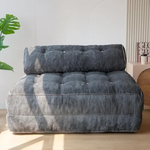 Miniatura 12 de MAXYOYO Sofá cama plegable, silla convertible con almohada, sofá plegable con soporte para la espalda, silla plegable portátil para cama, cómodo