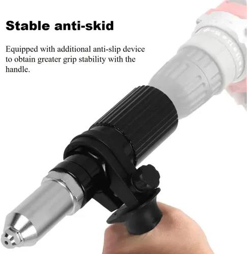 Miniatura 4 de Adaptador de pistola remachadora eléctrica, Accesorio de pistola de remache, Máquina de remache de taladro eléctrico, Remache de agarre y clavo