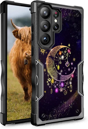 Miniatura 13 de Compatible con Samsung Galaxy S23, funda híbrida de doble capa con diseño gráfico resistente para Samsung Galaxy S23 (atrapasueños)