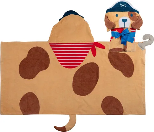Miniatura 11 de Stephen Joseph, Toalla de playa con capucha para niños y niñas (3-8 años), toalla de baño tipo poncho con capucha, algodón suave y absorbente