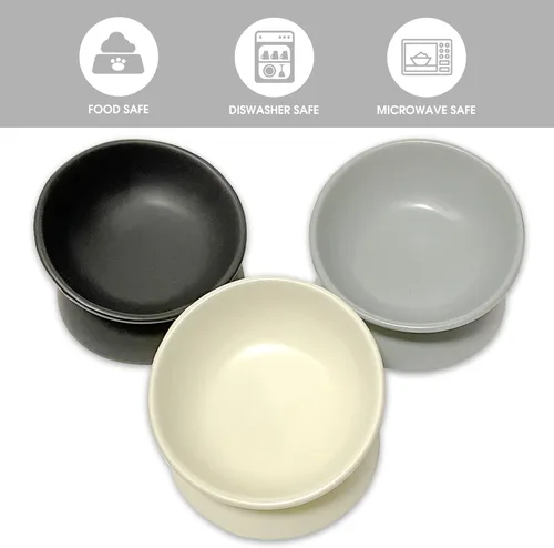 Miniatura 6 de Cuenco elevado de cerámica para gatos, cuencos de comida para gatos inclinados, de cerámica, apto para bigotes, antivómitos y reduce la carga