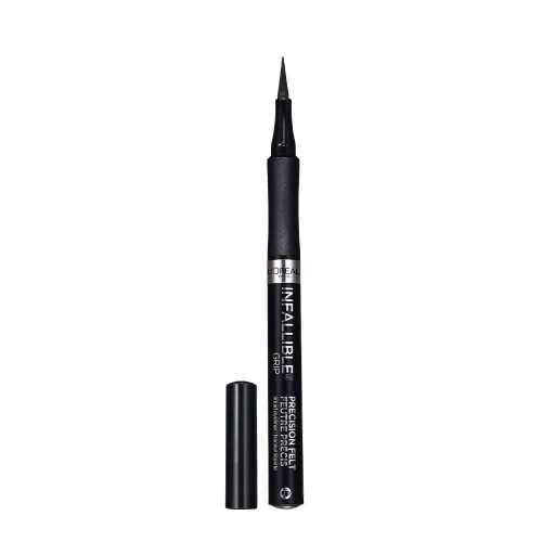 Miniatura 11 de L'Oreal Paris Cosmetics Makeup Infallible Grip Delineador de ojos de fieltro de precisión, resistente a las manchas, delineador de ojos impermeable