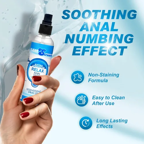 Miniatura 4 de CleanStream Relax Lubricante Desensibilizante Botella de 4.4 Onzas Líquidas, Fórmula Líquida a Base de Agua Sin Fragancia, Brinda Comodidad