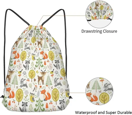 Miniatura 5 de Bolsas con cordón de unicornio, mochila y bolsa de gimnasio con cordón, Multi-a54, Mochilas de viaje