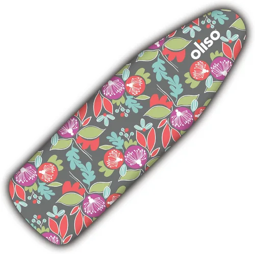 Miniatura 15 de oliso Funda para tabla de planchar – 100% algodón con almohadilla de fieltro profesional, se adapta a tablas estándar de 54 x 15 pulgadas – Ajuste