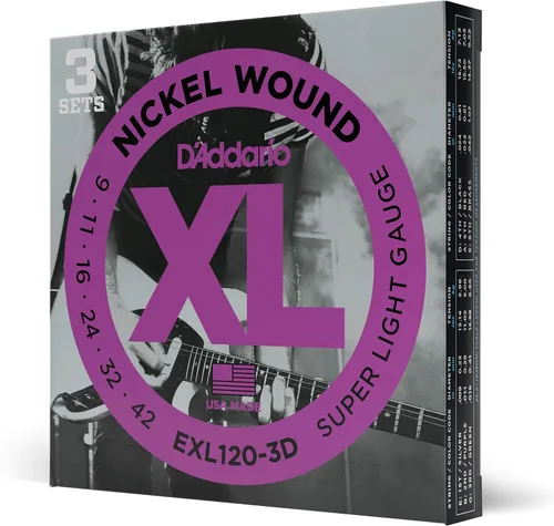 Miniatura 32 de D'Addario XL EXL115-10P - Cuerdas de níquel para guitarra eléctrica de 6 cuerdas, entonación perfecta, sensación consistente, durabilidad fiable