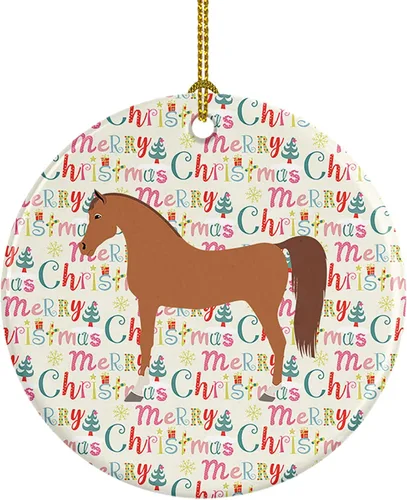 Miniatura 126 de Caroline's Treasures Adorno de cerámica de avestruz común para árbol de Navidad, decoración colgante para el hogar, Navidad, vacaciones, fiesta