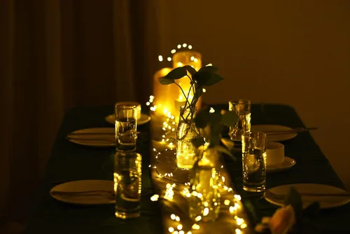 Miniatura 3 de Dailyart - Cadena de luces LED de 6 pies con 120 microestrellas, funciona con pilas, impermeable, alambre de cobre verde oscuro, para guirnalda