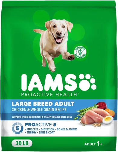 Miniatura 13 de IAMS Proactive Health - Alimento seco para perros adultos de raza grande, receta de cordero y arroz, bolsa de 40 libras