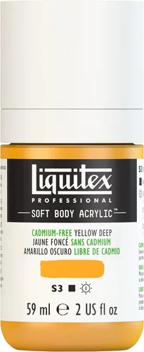 Miniatura 39 de Liquitex Professional Soft Body - Pintura acrílica, botella de 2 onzas (59 ml), blanco titanio Titanio Blanco