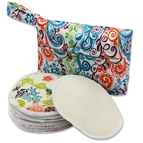 Miniatura 2 de PINOWU Almohadillas de lactancia – 10 almohadillas lavables + bolsa húmeda + bolsa de lavado, almohadillas para pezones de lactancia materna