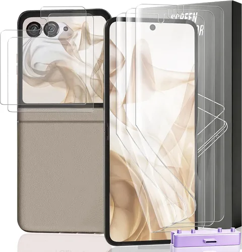 Miniatura 33 de Paquete de 3+2 protectores de pantalla de vidrio templado para teléfono (2a) / (2a) Plus con protector de lente de cámara, dureza 9H, película