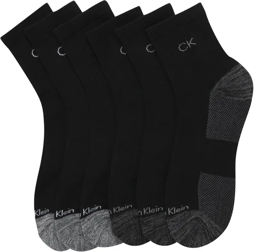 Miniatura 35 de Calvin Klein Calcetines deportivos acolchados de corte alto para hombre (paquete de 6)