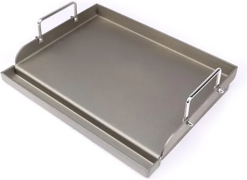 Utheer Plancha antiadherente de hierro fundido de 17 x 13 pulgadas para parrilla de gas, sartén de cocina para parrilla de gas al aire libre, placa