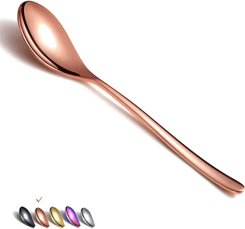 Miniatura 11 de Cucharas de cena de 6 piezas, cucharadas de acero inoxidable de 8.1 pulgadas, cucharas de sopa, cucharas de postre, cucharas de cubiertos
