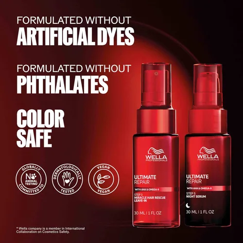 Miniatura 15 de Wella Professionals ULTIMATE REPAIR Night Serum Overnight Leave-in Treatment for Dull, Dry, Frizzy Hair Repair Breakage & Protect Against Night