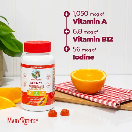 Miniatura 8 de Gomitas multivitamínicas para hombre con ingredientes orgánicos, vitaminas veganas para hombres Multivitamínicos diarios para hombres para apoyo