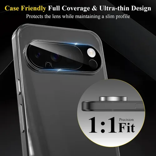 Miniatura 6 de Paquete de 4 protectores de pantalla para lente de cámara Google Pixel 10 Pro XL, vidrio templado 9H, decoración compatible con Google Pixel 10 Pro