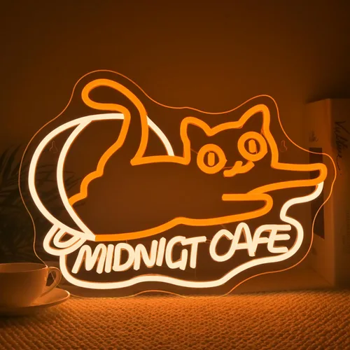 Miniatura 11 de Ineonlife Letrero de neón para barra de café, accesorios iluminados para decoración de pared, letrero LED moderno para cafetería, pequeña estación