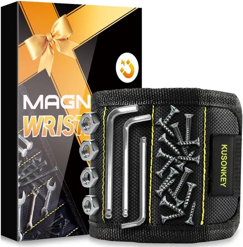 Regalos para el día del padre de hija, hijo, esposa, pulsera magnética KUSONKEY regalo para hombres que lo tienen todo, soporte magnético de muñeca
