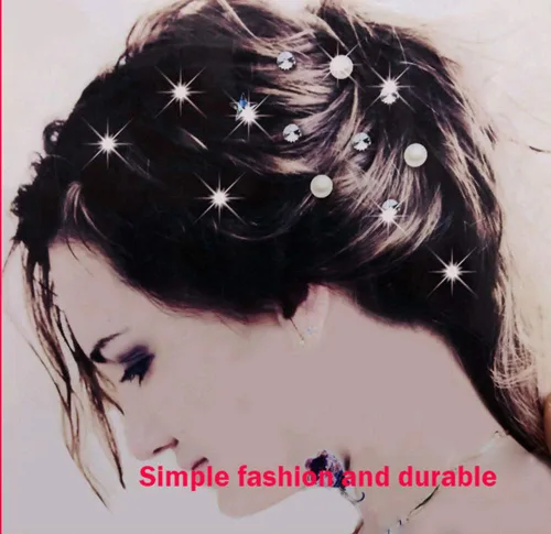 Miniatura 5 de Vpang 20 horquillas espirales para el cabello, espirales, espirales, bobinas para el cabello, pinzas para el cabello para boda, novia, diamantes